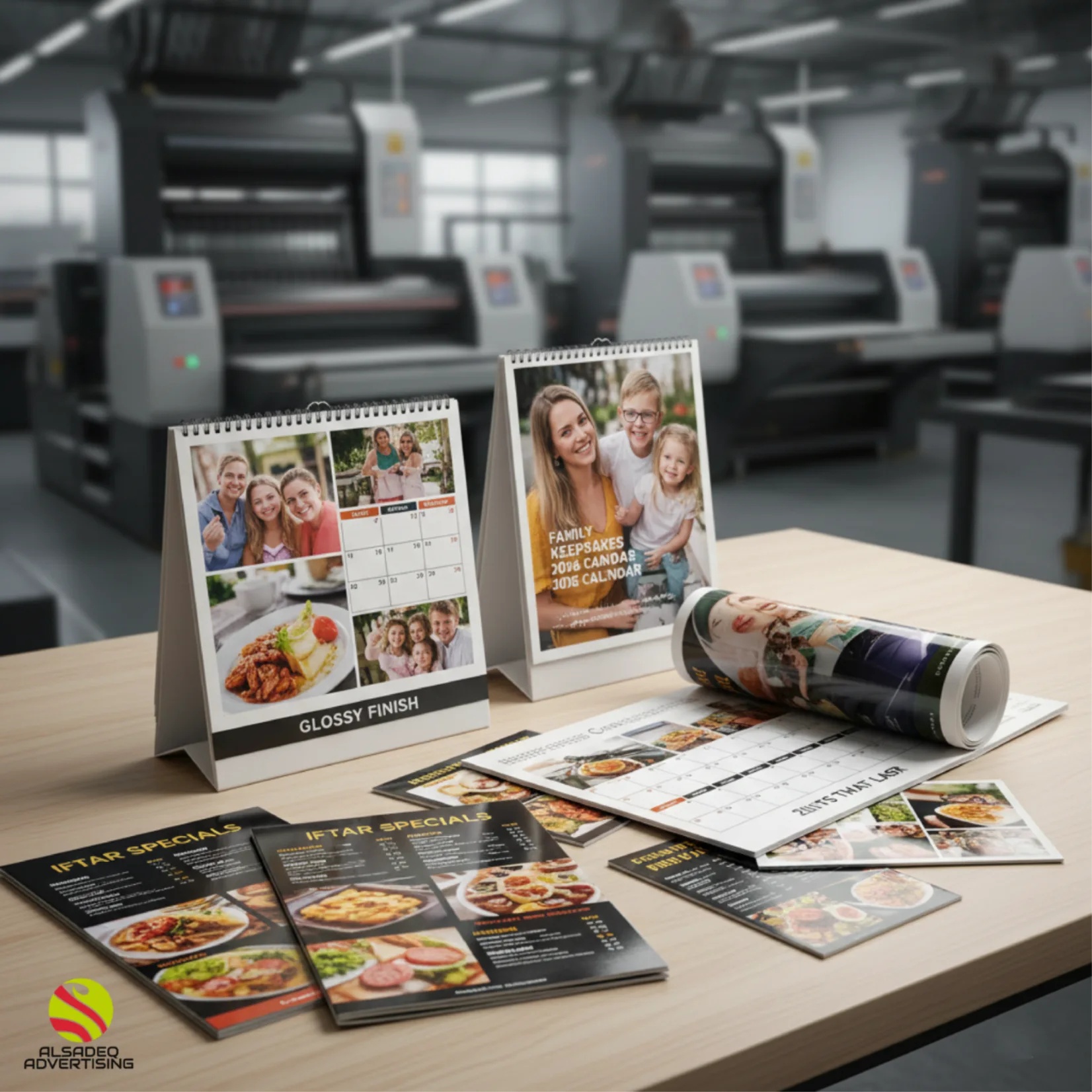 Menu & Calendar offset printing in Dubai