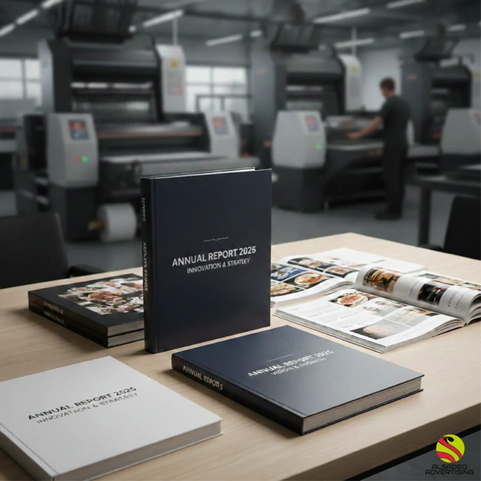 annual reports offset printing in Dubai